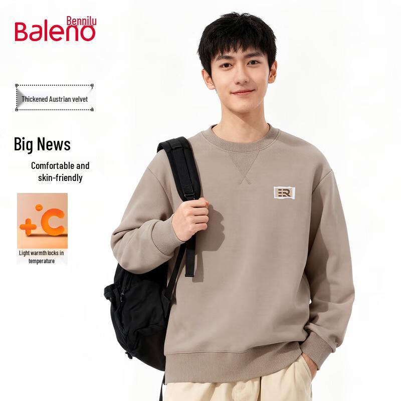 Baleno Men's Heavyweight Warm Pullover Crewneck Sweatshirt