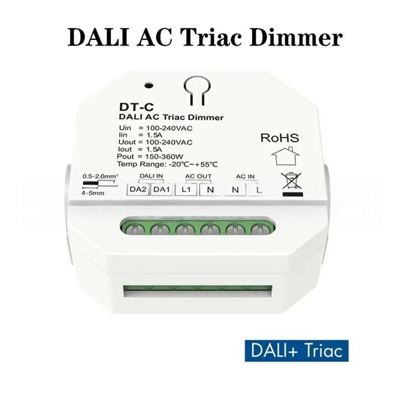 A25F-Одноканальный DALI-диммер на основе симистора DT-C(DT4) Блок реле AC 1-канальный x 8a 2026 НОВЫЙ Skydance DH-B(DT7) 150-360Вт 100-240В переменного тока Макс. 8А 0.