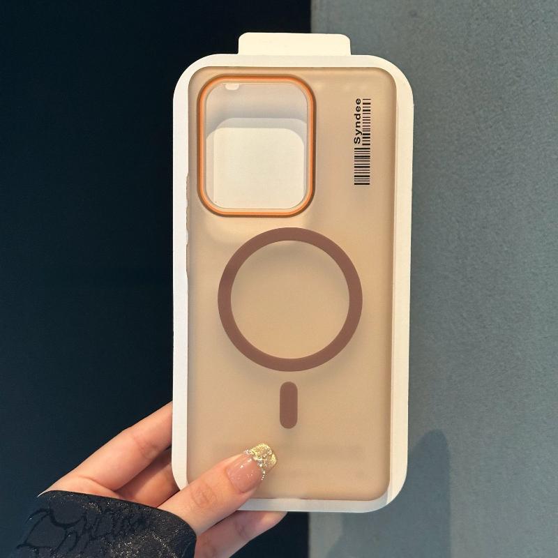 Чехол Для Realme 15 Pro Роскошный Матовый с Ощущением Кожи Для Magsafe Магнитный Противоударный Чехол Для Телефона Для Realme 15 Ободок Ударопрочный