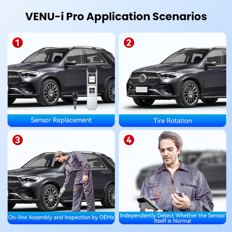 THINKCAR VENU IPRO Инструмент для проверки давления в шинах 315 МГц/433 МГц TPMS Инструмент для ремонта шин Активация датчика Диагностический инструмент для 689BT