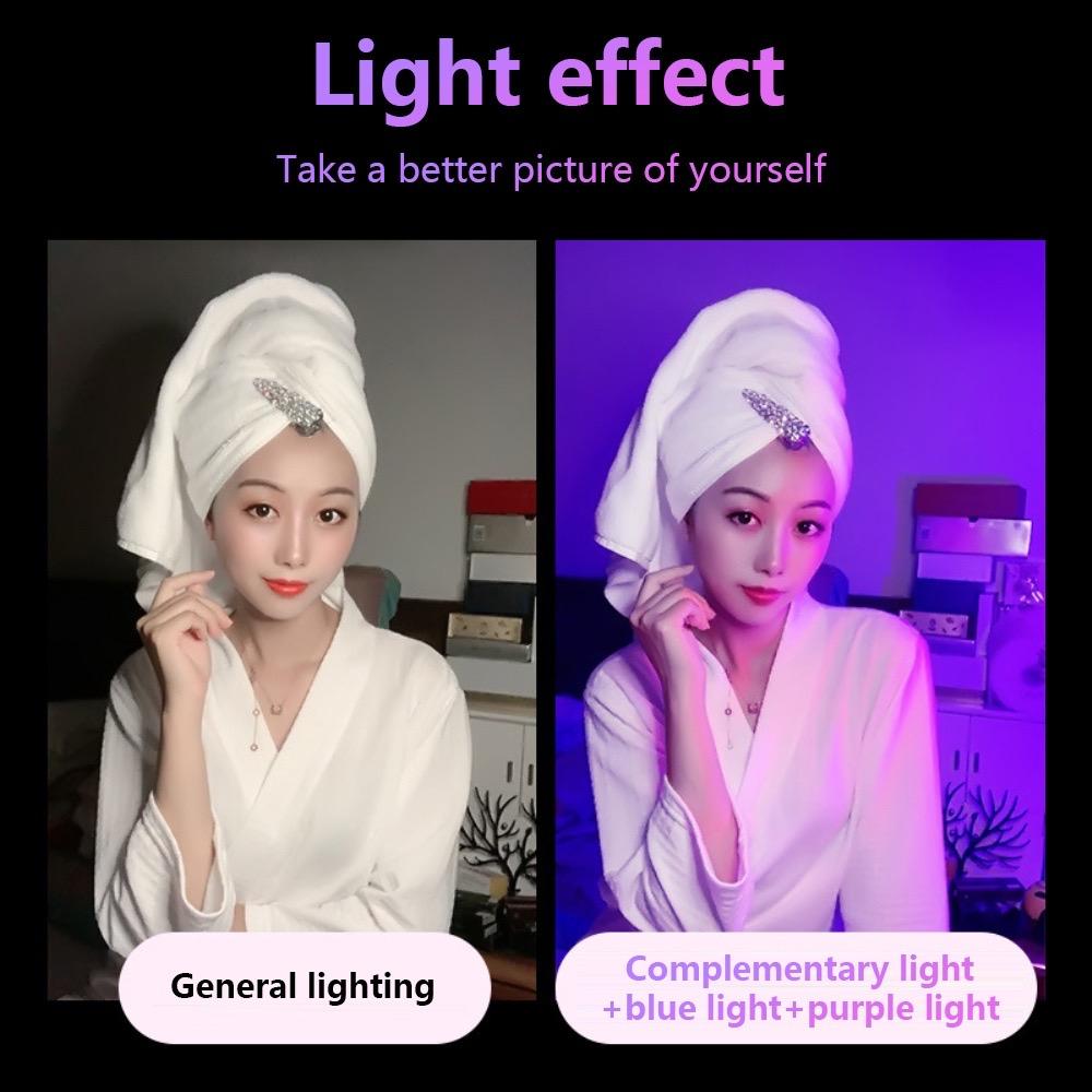 Цветная светодиодная трубка RGB 17 см / 32 см, USB-светильник, ночник, фиолетово-синий световой стержень, лампа для комнаты, ручной, подвесной, заполняющий свет, фотодекор