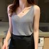 Women's Summer Loose Sleeveless T-Shirt Solid Color V-Neck Camisole Tank Top