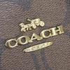 Used COACH body bag Signature F48740 PVC/leather Brown black Waist bag