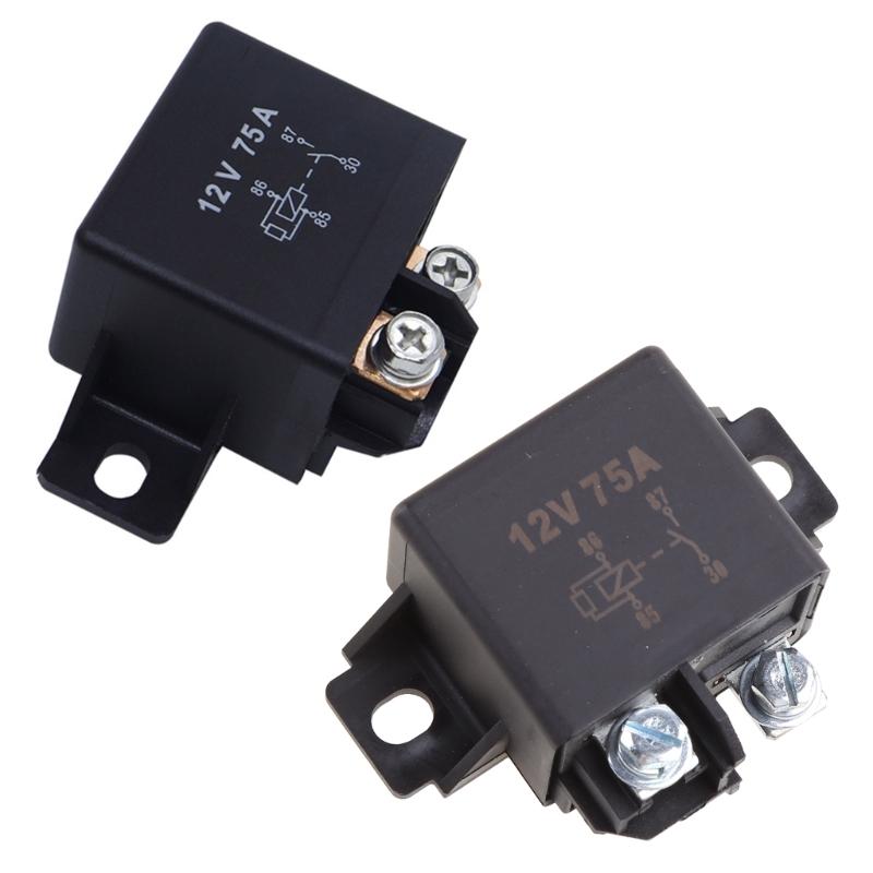 Heavy 0332002168 75A 12V Forklift Excavator Start Relay Multipurpose Terminal Relay High Temperature Resistance Large Capacity