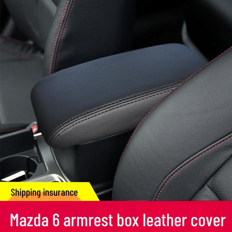 Кожаная накладка на подлокотник центральной консоли Mazda 6, подходит для моделей 2004-2015 годов