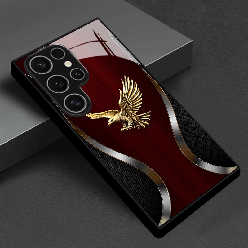 Luxury Golden Eagle fashion phone cases phone case mobile phones glass for Samsung Galaxy S26 S25 S24 S23 S22 FE Ultra Plus