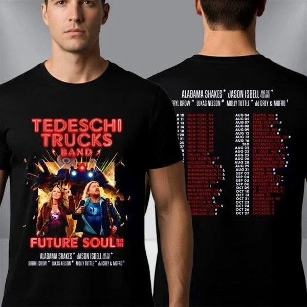 2026 Summer Fashion Trendy Tee Tedeschi Trucks Band Future Soul 2026 Tour North America Vintage Men's_Women's Rock Revival Concert T-Shirt Y2k