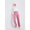 Брюки палаццо с поясом пыльной розы