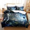 Astronaut Digital Printing Three-Piece Set Three-Dimensional Abraded Duvet Cover Pillowcase Chemical Fiber Kit