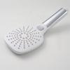 Push Button Adjustable 3 Functions Handheld ABS Plastic Shower Head with Chrome Finish for Hotel Use