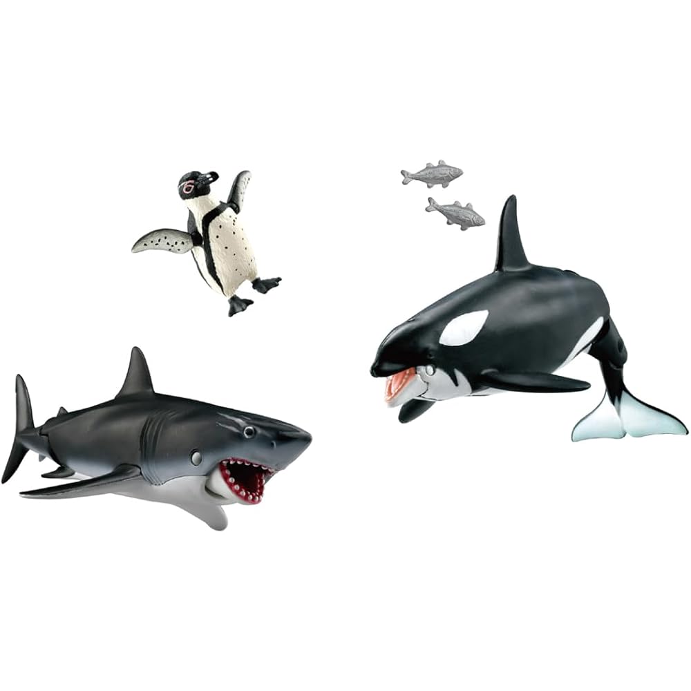 Takara Tomy Ania AA-02 Ocean Creature Hunter Set Animal Dinosaur Toy for Ages 3 and Up