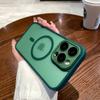 Luxury Translucent Matte Full Lens Protector Case For IPhone 14 13 12 15 Pro Max 15 Plus Magsafe Magnetic Wireless Charge Cover