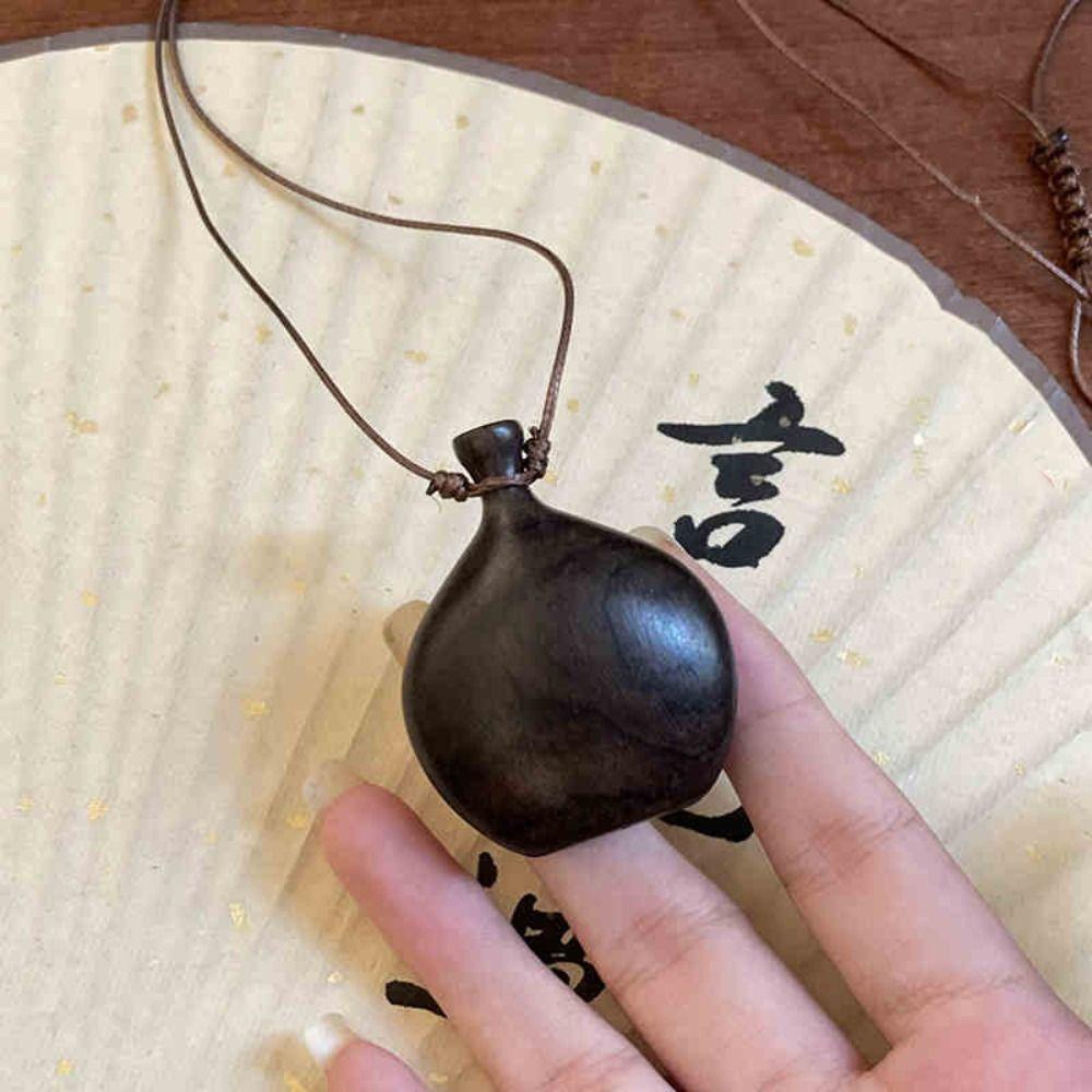 Регулируемая цепочка-шнурок, цепочка для свитера, ожерелье, деревянное длинное ожерелье с подвеской, новое ожерелье-фляга