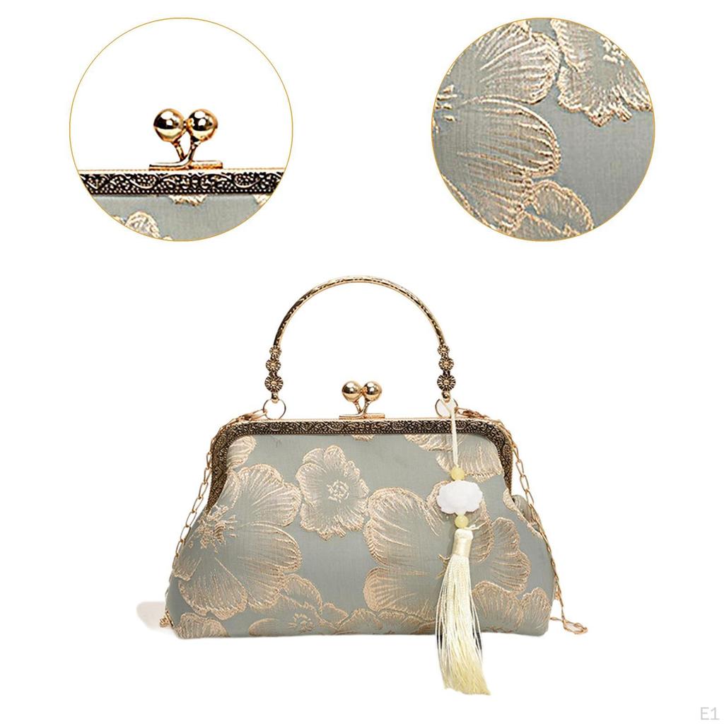 Женская сумочка-кошелек с замком-поцелуем, модная сумка на цепочке для банкета, танцев, выпускного вечера