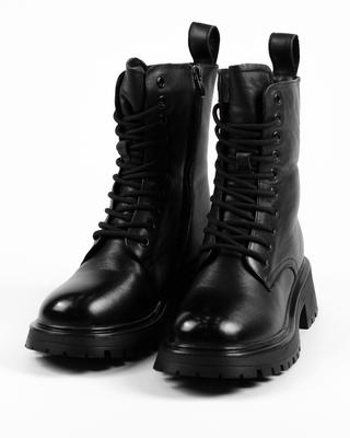 Ботинки со шнуровкой Berkonty 85813 36 Черные кожа