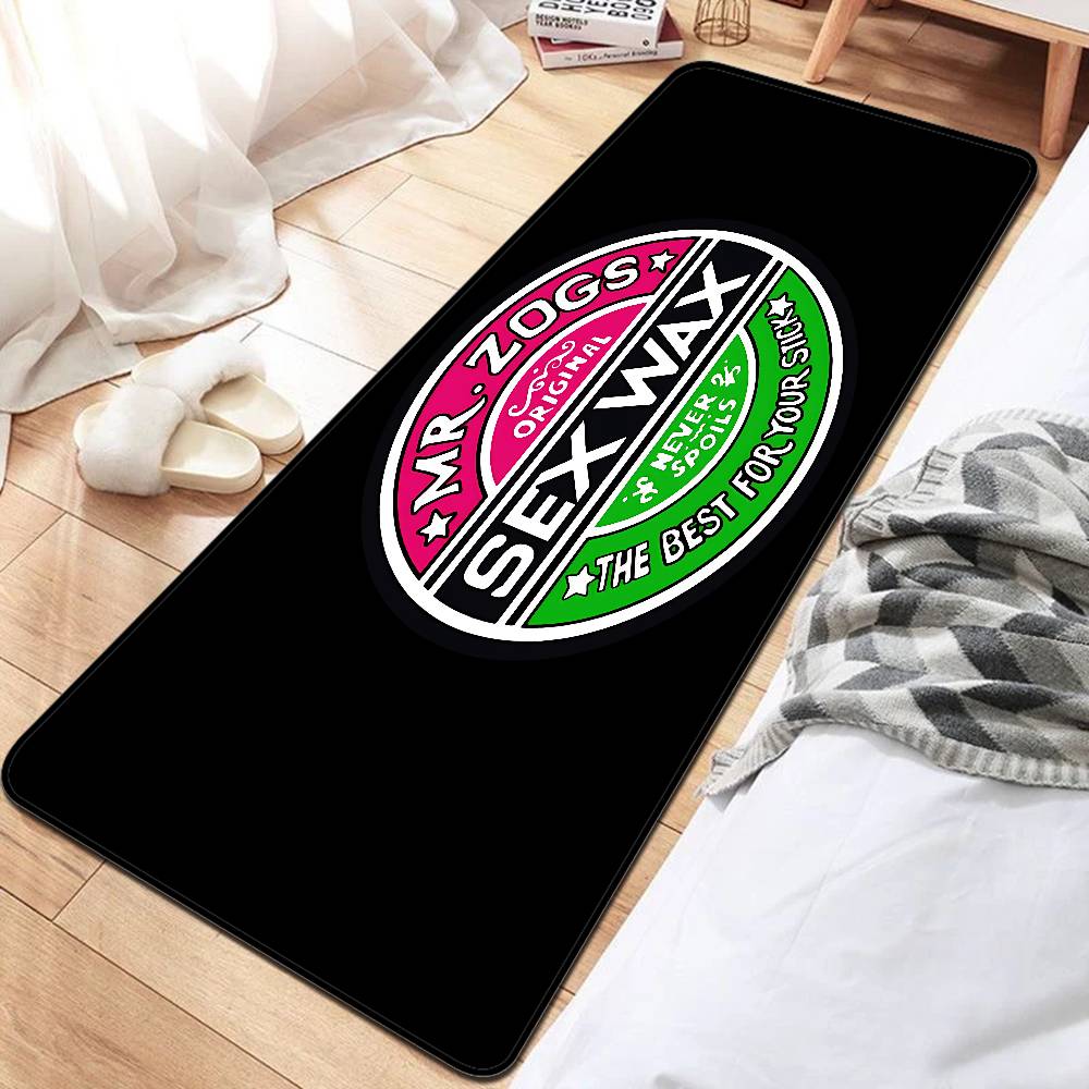 Mr Zogs Surfing Sex Wax Long Rugs Cheaper Anti-slip Modern Living Room Balcony Printed Bedside Area Rugs