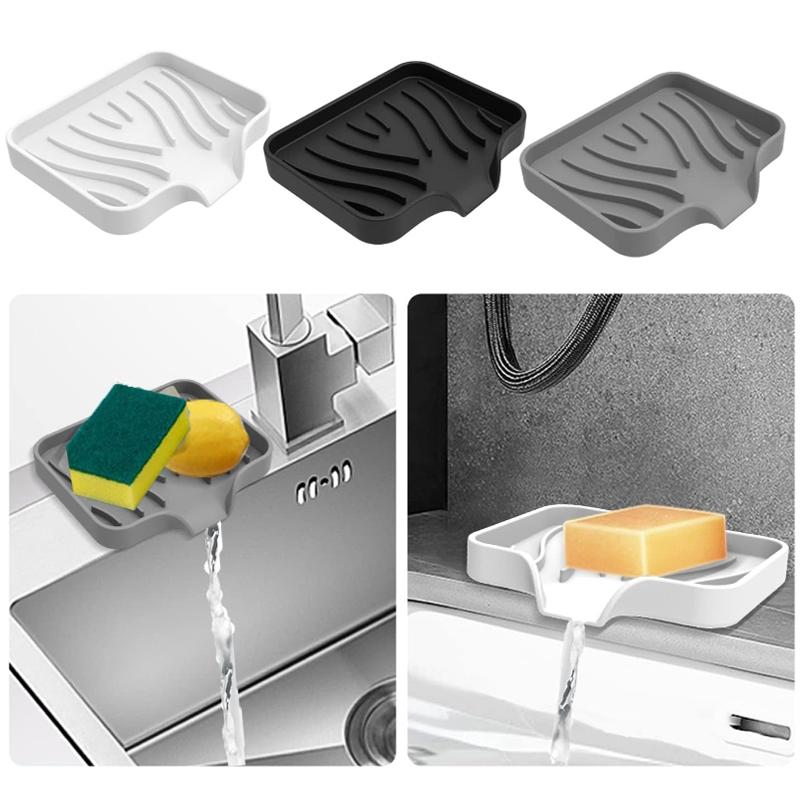 Силиконовая мыльница для ванной комнаты со сливом, контейнер для мыла, туалетный лоток, держатель для мыла для ванной, сливные тарелки для подушки для ванной комнаты