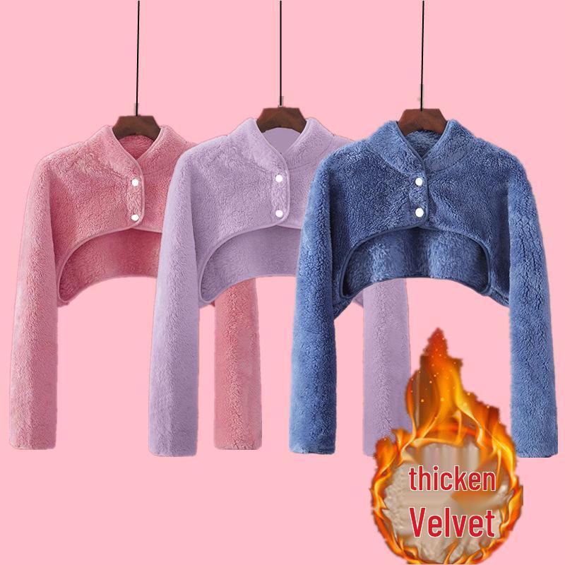 Женский теплый фланелевый коралловый флисовый протектор для плеч и шеи для осени и зимы