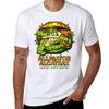 Funny Meme Florida Alligator Alcatraz Ice 2025 Tshirt Basic Solid Color Short Sleeve Cotton Top