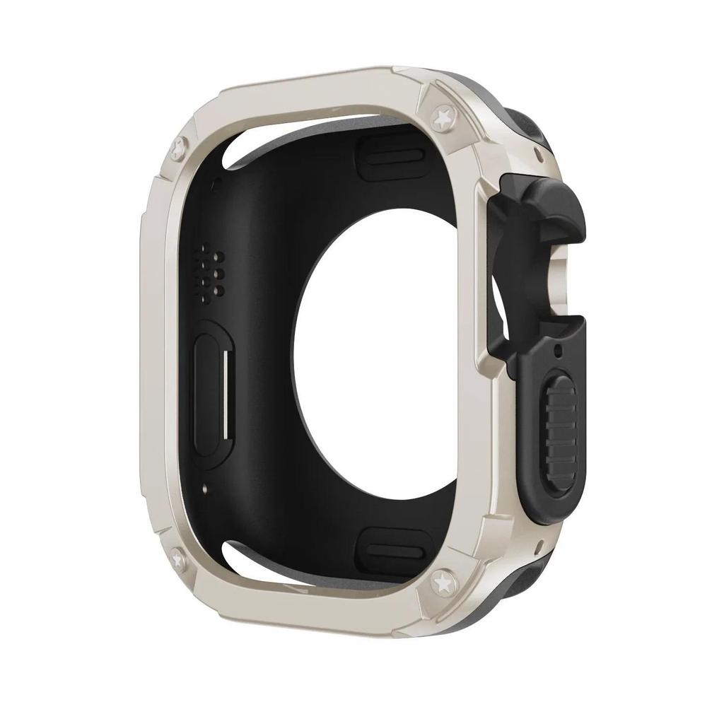 Чехол 2 в 1 для Apple Watch Series 10/9/8/7/SE/6/5/4 Ultra 46 мм 42 45 40 44 49 мм TPU + PC Ударопрочный Защитный Бампер для iwatch