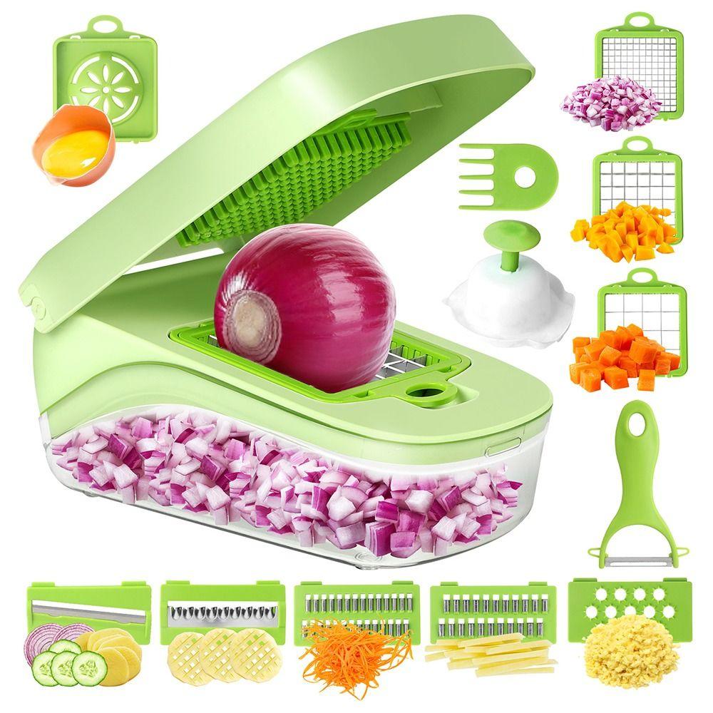 Replaceable 9 Blades Food Chopper Multifunctional Cheese Shredder Vegetable Slicer  Home Essentials