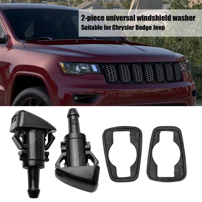 Форсунки омывателя лобового стекла, форсунки стеклоочистителя, распылитель 2 шт., универсальные автомобильные аксессуары, замена для Chrysler Dodge