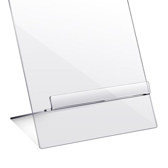Акриловая подставка для книг Прозрачный книжный дисплей Держатель для мольберта Компактный держатель кулинарной книги с регулируемым углом для отображения планшетов Газеты Журналы Ноутбуки