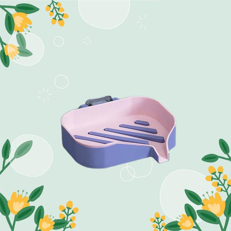 Double Layer Bathroom Soap Box Soap Storage Container Wall-mounted Drain Soap Dish Holder Bathroom Shower Accessorie