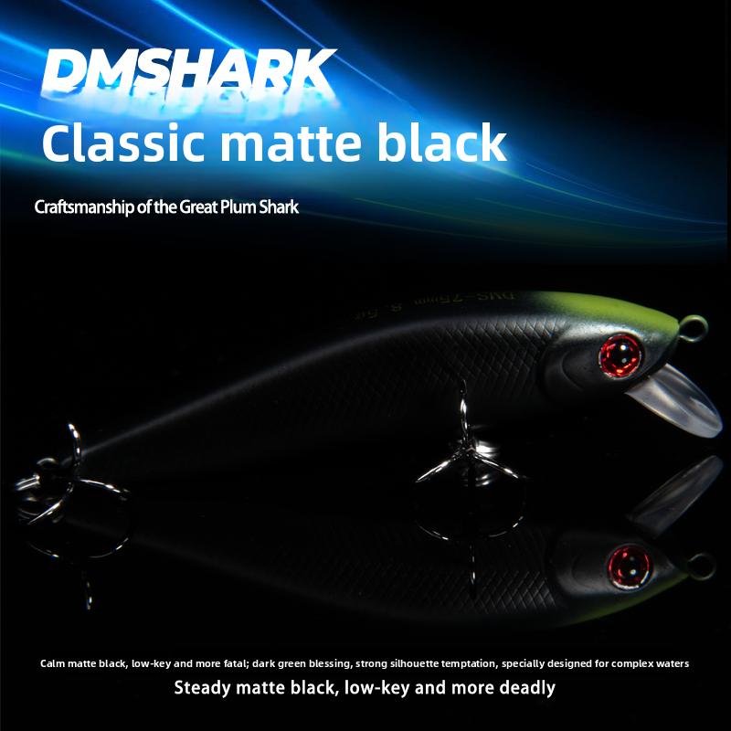 Floating Minnow Suspended Lure Long-Distance Casting Specialized Bass Fishing Surface-Level Slow-Sinking Stainless Steel