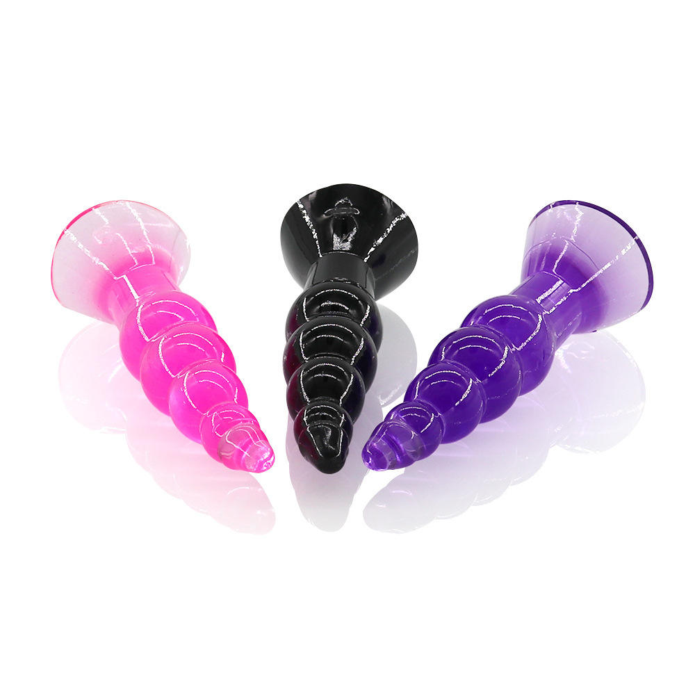 Silicone Suction Cup Anal Plug Vibrator Male Anal Plug Prostate Massager Dildo Vibrator G-spot Anal Toys Adult Sex Toys