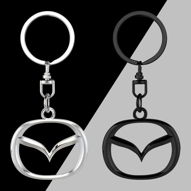 1 шт. 3D Металлический Значок Автомобиля Брелок Цинковый Сплав Брелоки Автоаксессуары Для Mazda 6 3 CX5 5 2 323 CX7 Demio Atenza Axela MX30 CX30 CX3 CX9 RX8 RX7
