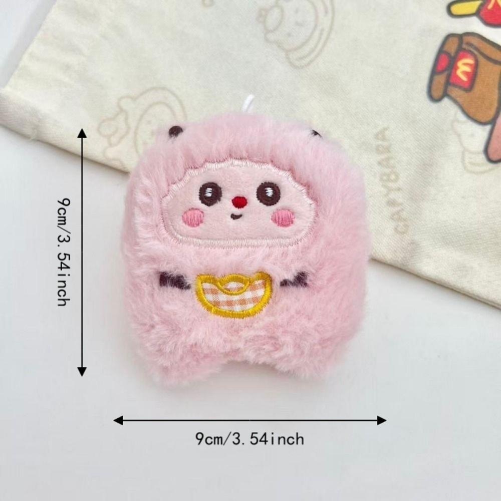 Squeaky Sheep Plush Keychain Soft Plush Squeezing Plush Doll Plush Toy Lamb Keychain New Year Gift