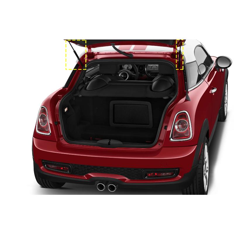 2x Rear Tailgate Boot Gas Struts Spring 600 N For Mini Coupe R58 Cooper 2010 2011 2012 2013 2014 2015 Trunk Door Support Holder
