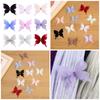 20Pcs Rhinestones Butterfly Appliques Sew On Fabric Patches Butterfly Embroidered Appliques for Sewing Craft Clothing