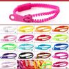 Toy Game Jewelry Wristband Mix Color 5PCS Bracelets Bangles Eco-friendly Plastic Zipper Bracelet