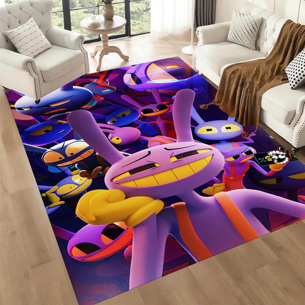 Digital Circus Carpet Perfect for Foyer Study room Hallway Game Room Anti-slip Rug Office home decor Birthday/Christmas Gift