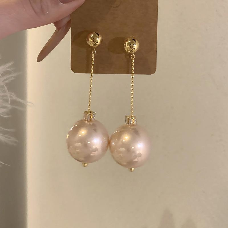 Серьги-кисточки из циркона и жемчуга «Серебряная игла» - Элегантный ретро-дизайн для женщин