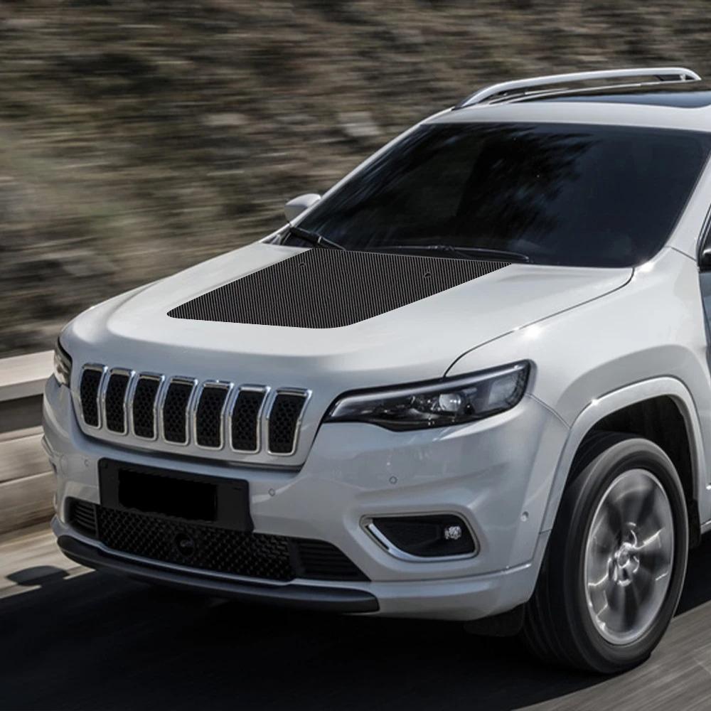 Наклейка на капот автомобиля для Jeep Cherokee 2019-2026 Latitude Limited Виниловая наклейка на капот Декоративная наклейка на кузов автомобиля Аксессуары