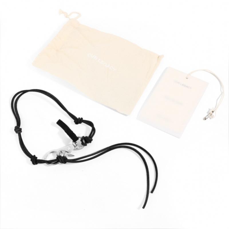 Our Legacy Брелок Radon Black Кожаное ожерелье A2208lbl