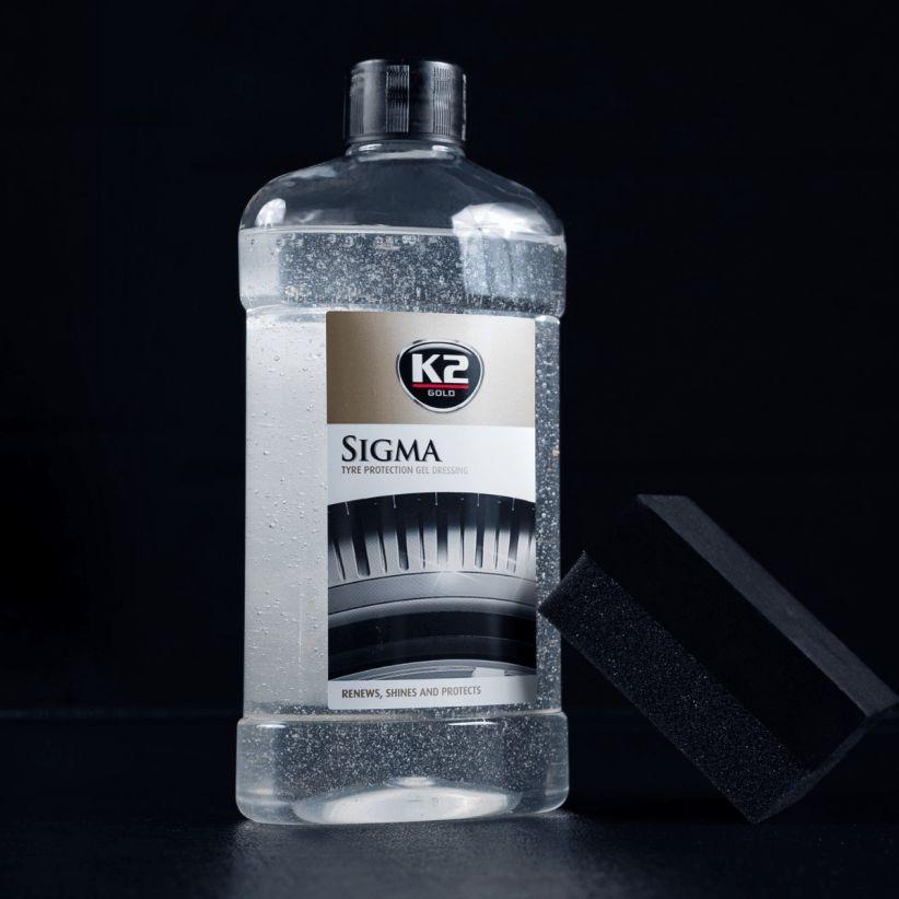 Żel do nabłyszczania i pielęgnacji opon gumy k2 sigma 500 ml