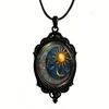 Sun Moon Style Halloween Necklace Flower Pattern Rope Chain Necklace  Jewelry Accessories