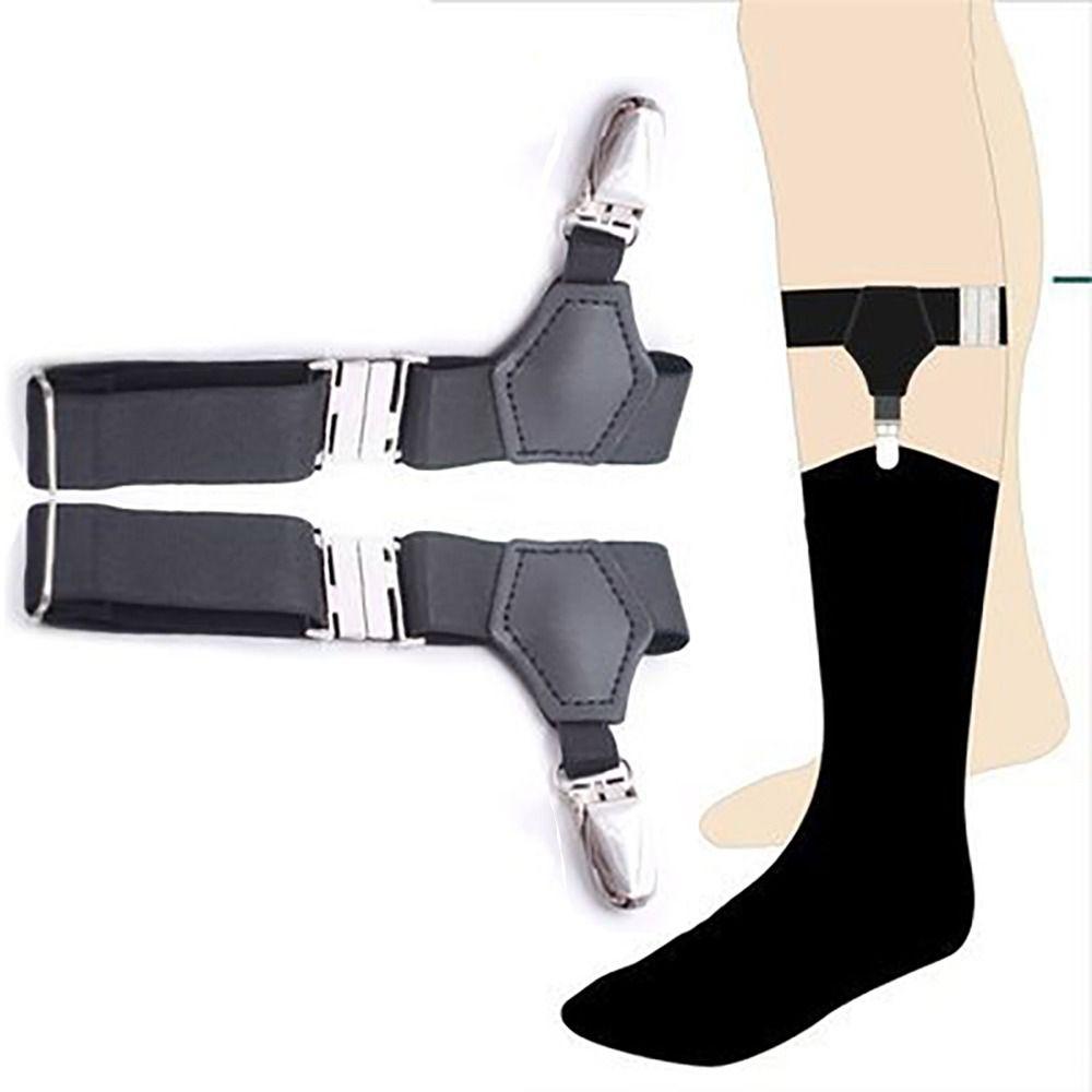 1 пара регулируемых подвязок, нескользящие зажимы, подвязки, подтяжки для ног, подтяжки для женщин и мужчин