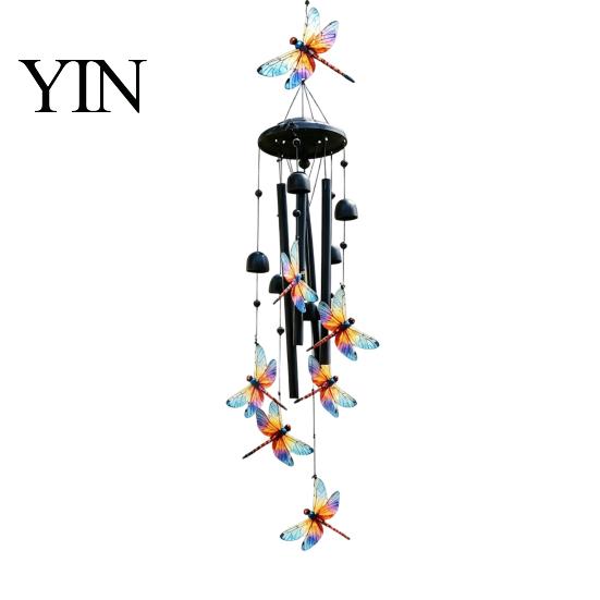 Melodious Wind Bells for Porch Yard Decoration Vintage Hummingbird Chime with Metal Tubes Bells, Weatherproof Outdoor Hanging Charming Chimes
