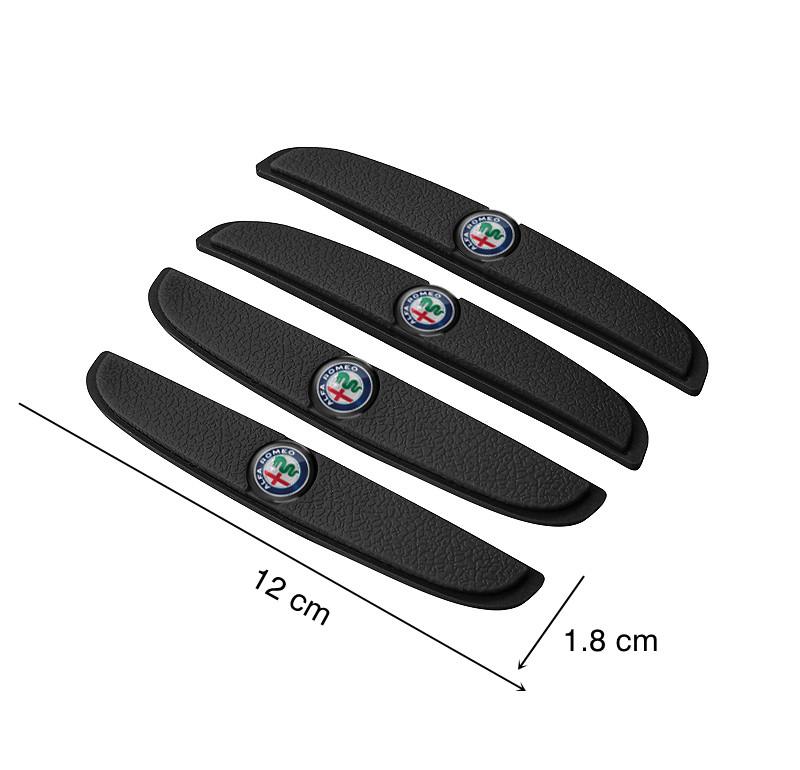 DCLLR1 4Pcs Car Anti-collision Strip Silicone Protection Pad For Alfa Romeo Giulietta Mito 159 Giulia Stelvio 156 147 Tonale Disco