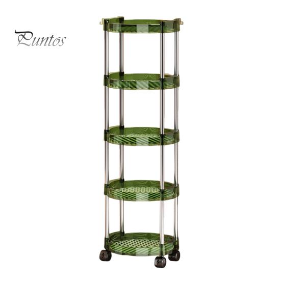 Стеллаж для хранения вещей, многоуровневая тележка с вращающимися на 360 градусов колесами, прочный несущий органайзер для косметики в ванной, полка большой емкости