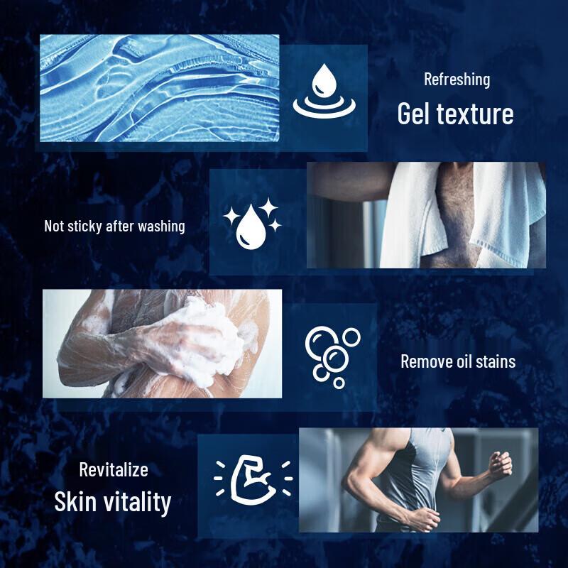 CLEAR Men's Cooling Oil Control Shower Gel