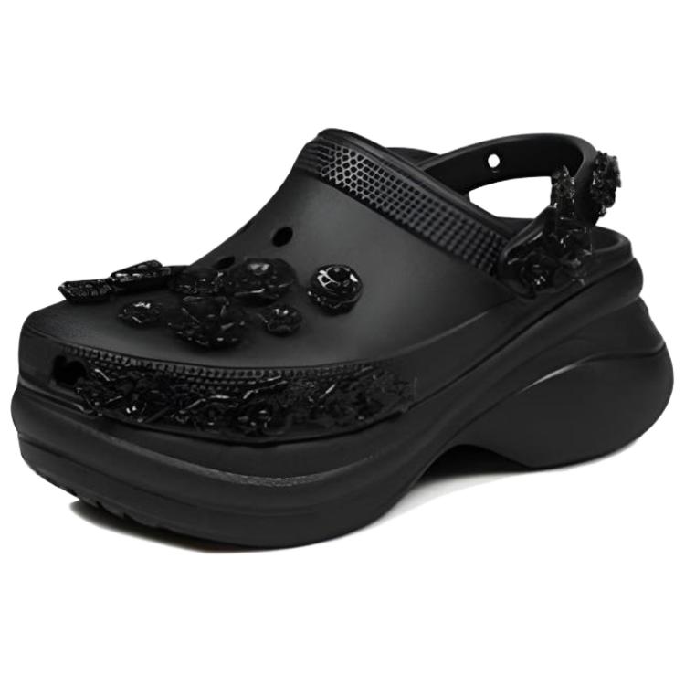 Crocs Bae Translucent Floral Clog Clogs Women's Black