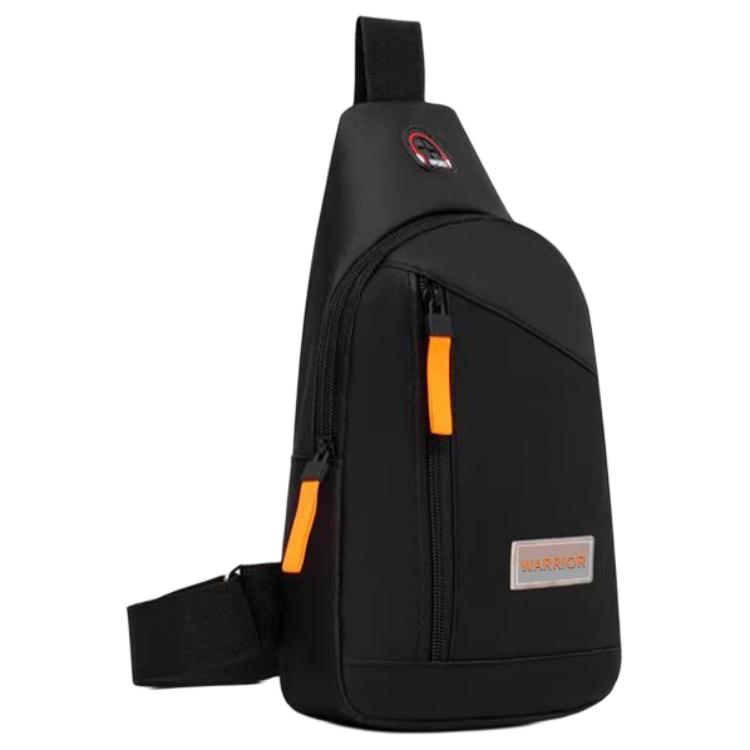 Warrior Crossbody Bag Simple Fashion Small Lightweight Portable Commuting Travel High-End Multifunctional Unisex Crossbody Bag Black H25B09U5645101