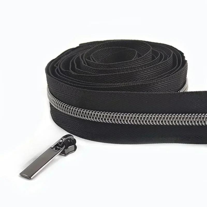 1/2/3/4/5 метров 5# нейлоновые молниевые ленты со слайдерами спиральные молнии сумка кошелек карман пуллеры для молний головка набор для ремонта швейные аксессуары