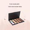 15-Color Concealer Palette: Covers Dark Circles & Acne, Long-lasting, Non-Transfer, with Natural Tones